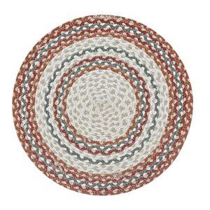 Fall Warm Harvest Braided Placemat 15" Cotton Set of 2 - NEW!